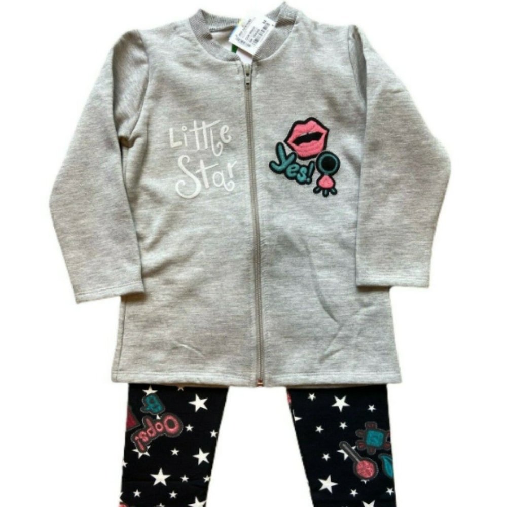 Bee Loop Zip-Up Sweater and Leggings